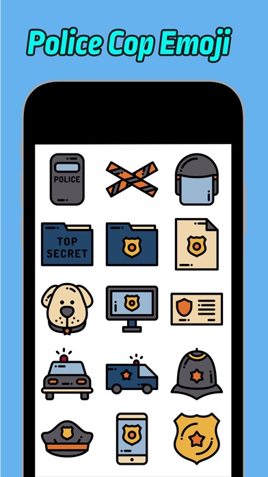 Police Cop Emoji screenshot 2
