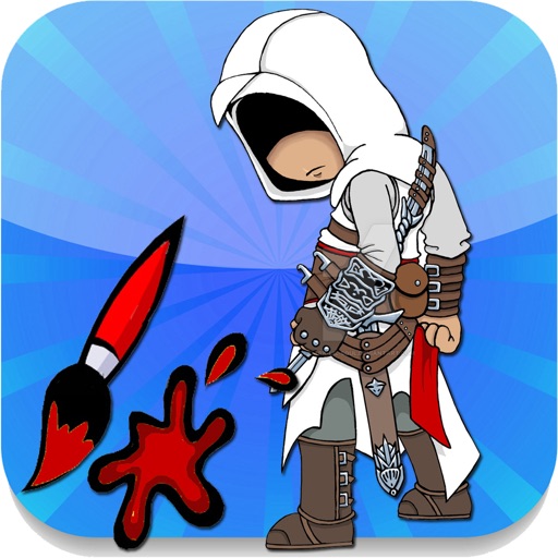 Preeschool Coloring Free Assasin by Worawit Roukukod
