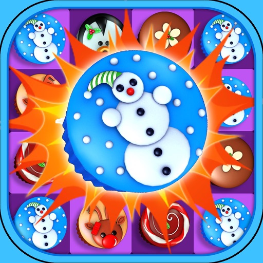 Christmas Cake Crush Icon