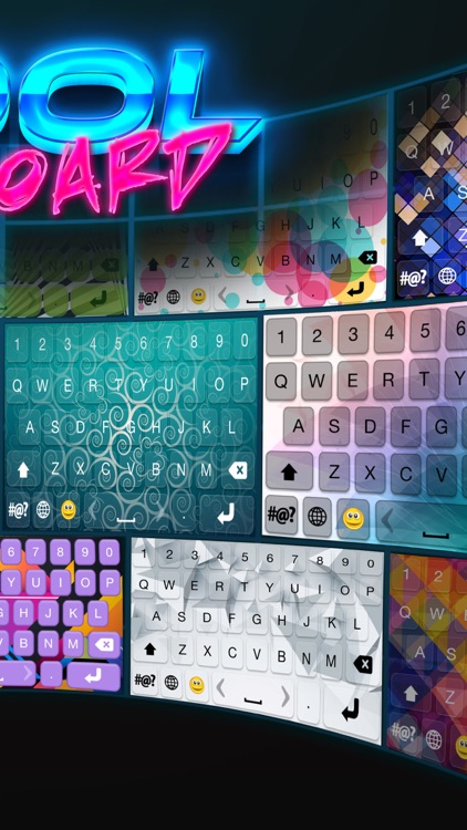 Cool Keyboard Free with Color Backgrounds & Fonts