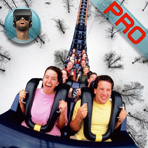 VR Roller Coaster Ride: Winter Amusement Park Pro Icon