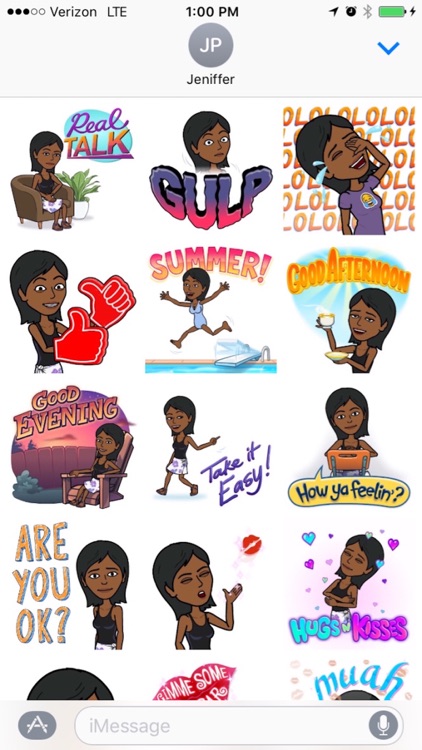 Black Girl Stickers for iMessages screenshot-3