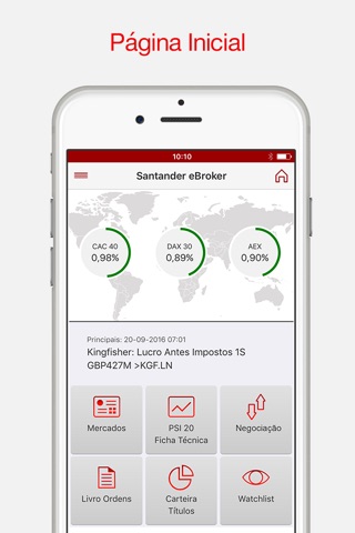 Santander eBroker screenshot 2