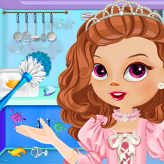 Activities of Princess Doll House Kitchen Cleaning