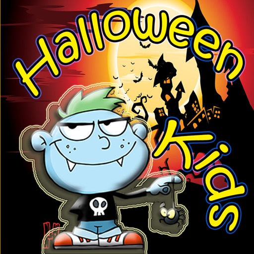 halloween kids puzzle matching games icon