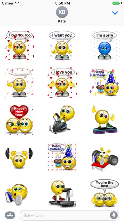 Animated Expressions Stickers By Pallavi Kalyanam