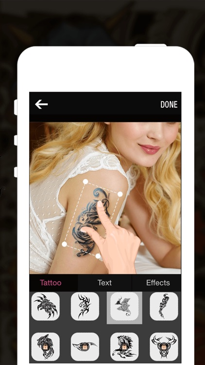 Tattoo Designer Booth - Add Tattoos on your body