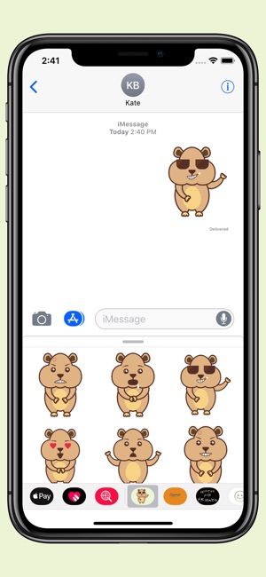 Hamster - Cute pet stickers(圖4)-速報App