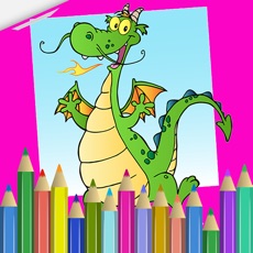 Activities of My Pet Dragon Coloring Book For Kids : Learn To Paint Little Dragon Cartoon And Monster Picture Free