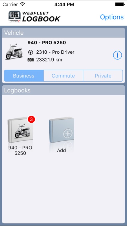 TomTom WEBFLEET Logbook