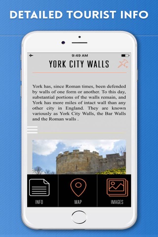 York Travel Guide with Offline City Street Map - náhled