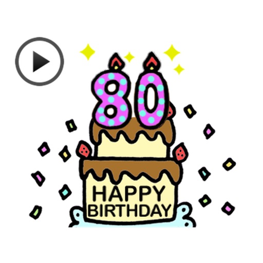 Animated Birthday Sticker Ver2 icon