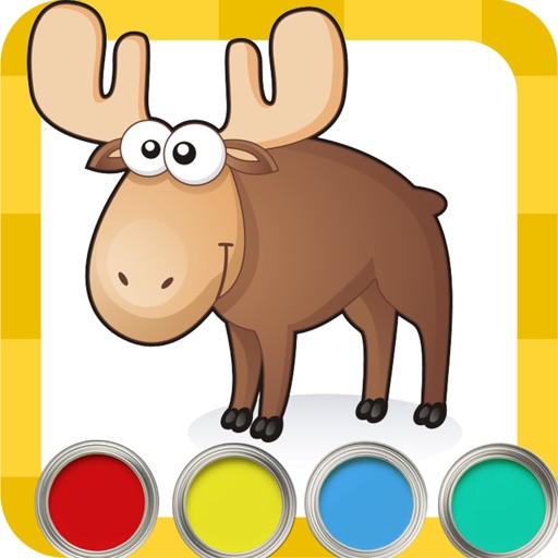 Coloring pages for kids - preschool and kindergarten games for toddlers HD - Educational book painter iOS App