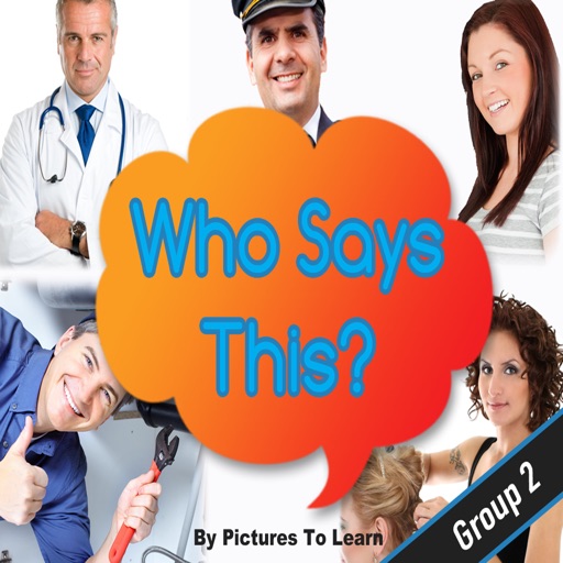 Autism App:  Who Says This? Group 2 Icon