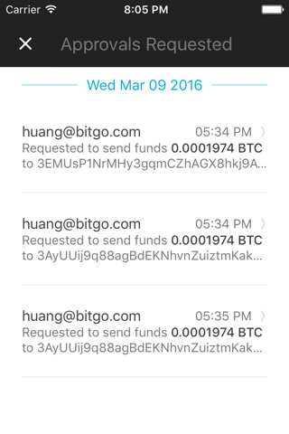 BitGo Wallet screenshot 2