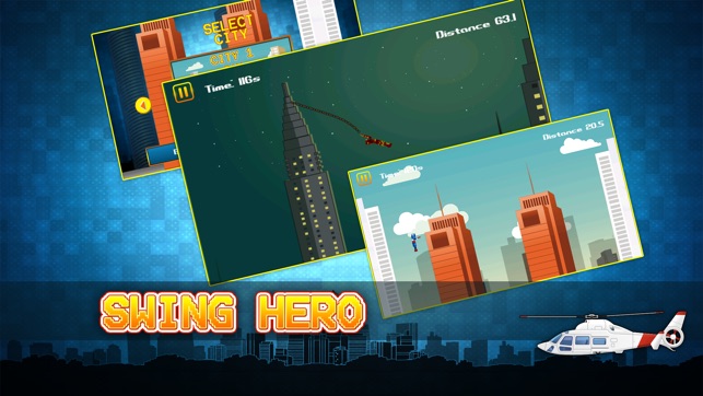 Swing Hero - Superhero Rope n Fly Adventure Game(圖5)-速報App