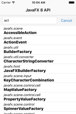 JDoc - JavaFX 8 API screenshot 2