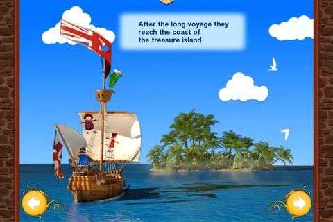 Treasure Island. An Interactive Children`s Book. Full Version. screenshot 3