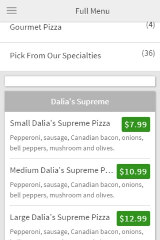 Dalia's Pizza screenshot 3
