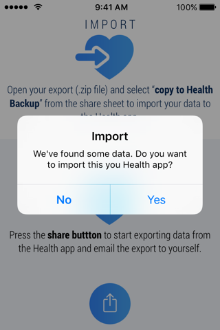 Health Backup - Export & Import Health Data screenshot 4