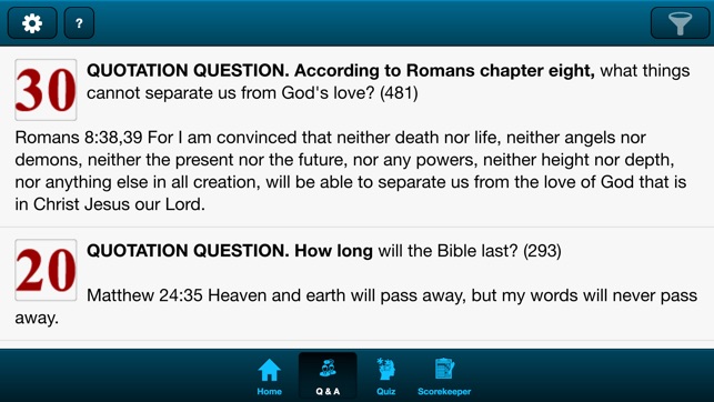 Bible Quiz Companion(圖1)-速報App