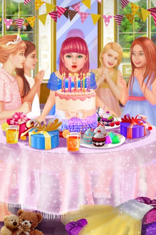 Princess Little Sister Birthday - Family Party Fun: Spa, Makeup & Royal Makeover Game screenshot 2