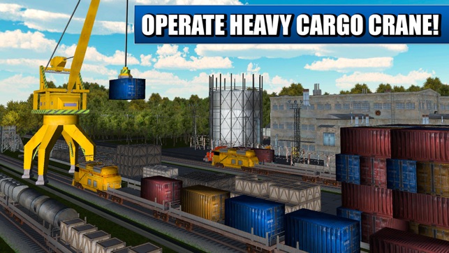 Cargo Crane Simulator 3D: Train Station 