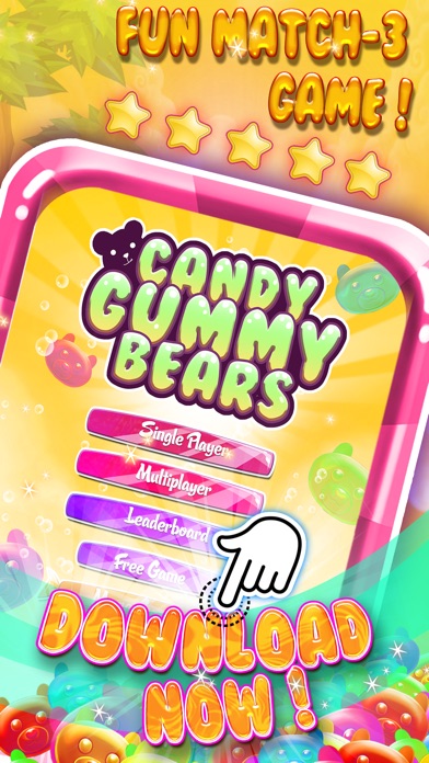 CANDY GUMMY BEARS MATCH-3 - DROP THE YUMMY MANIA IN KIDS SAGA HD FREE 1.0 IOS