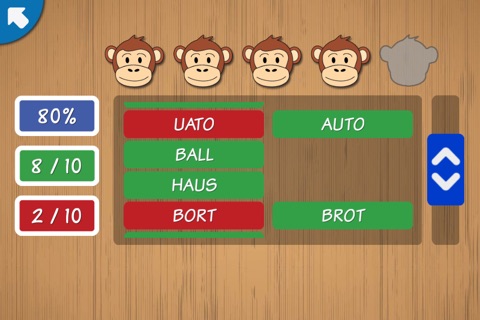 Spelling with Chimpy German - Reading and writing words screenshot 4