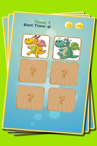 Pet Dinosaur Games for Kids - Matching Pictures Concentration Game screenshot 2