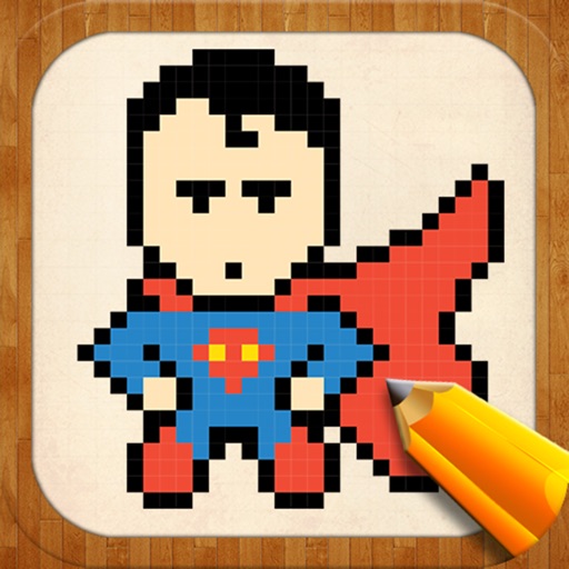 Drawing Ideas For Pixel Superheroes iOS App