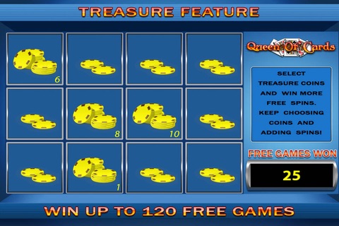 Queen Of Cards slot machine screenshot 4