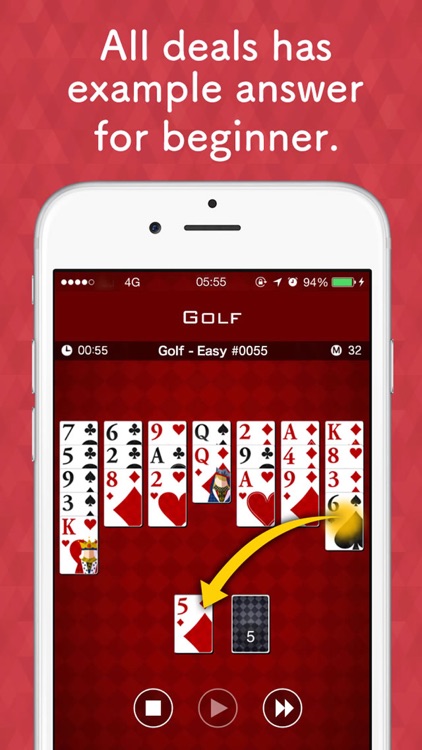 Golf Solitaire - Free Card Game screenshot-3