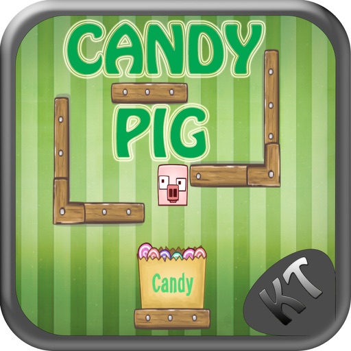 Candy Pig Physics Game - Mind Test Game Icon