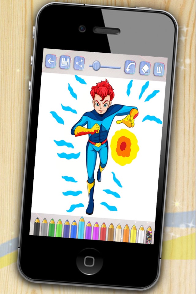Superheroes coloring book. Paint heroes and heroines who save the world screenshot 2