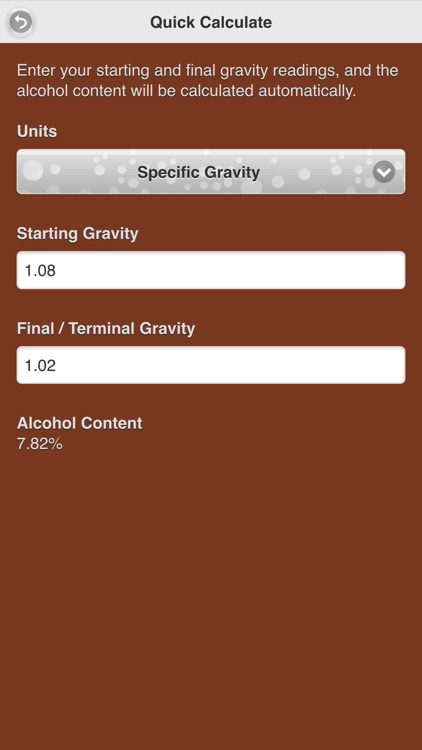 BrewMajig Alcohol Calculator