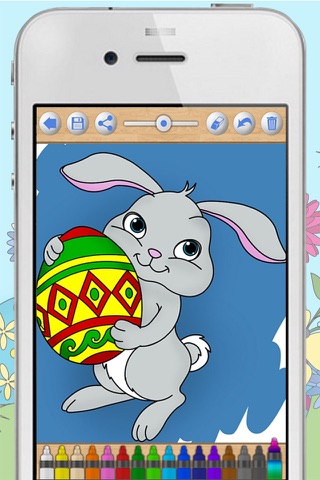 Easter Bunny Coloring Pages screenshot 3
