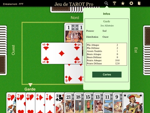 Jeu De Tarot Pro for iPad screenshot 3