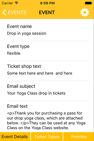 Class Carnet Admin App screenshot 2