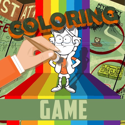 Finger Coloring For Kids Inside Office For Gravity Falls Edition Icon