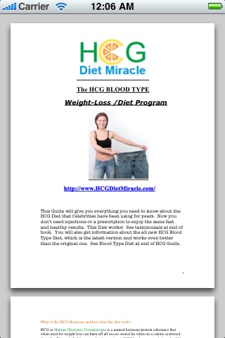 HCG Diet Miracle Customized For Your  Blood Type with Hypnosis screenshot 2