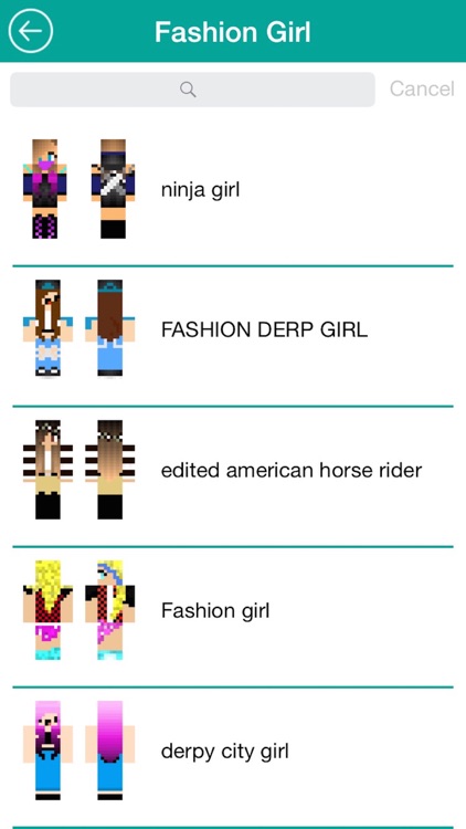 Free Girl Skins for Minecraft PE