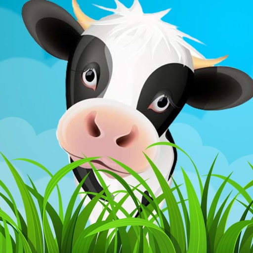 Crazy Cow Farm Animal Family Harvest Township Free Games iOS App