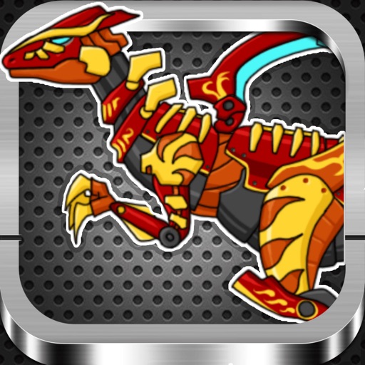 Tinder Dinosaur Puzzle of Utahraptor:fun war dragon bady free games for ipad icon