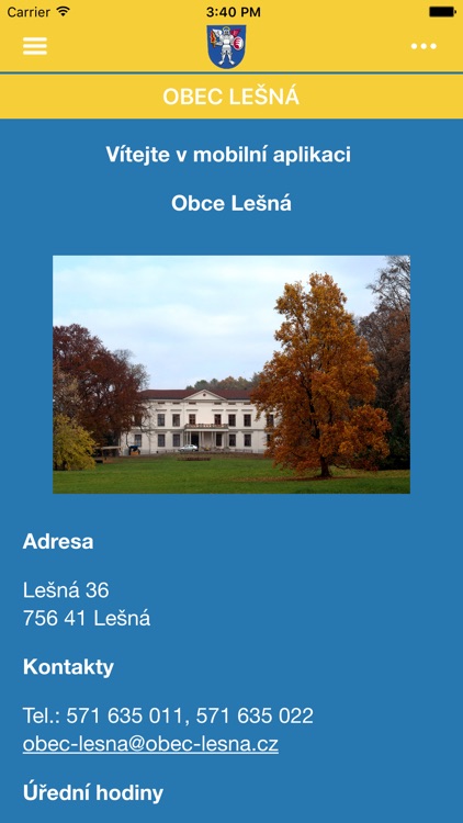 Obec Lešná