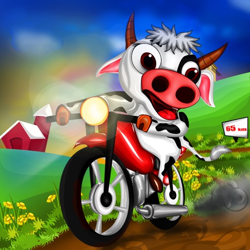 Farm Animal Champion Motocross Rally : The Gold Cup Winner - Gold Icon