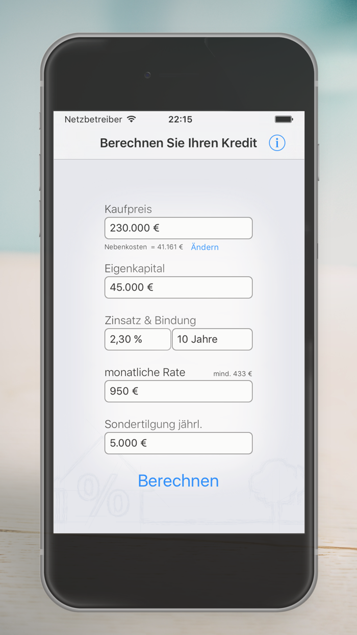 Kreditrechner  Tilgung