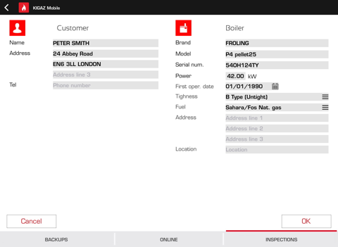 KIGAZ Mobile - náhled
