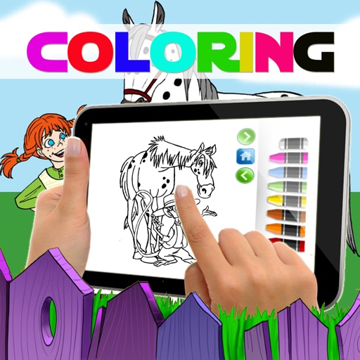 Coloring Book Pippi Longstocking Version