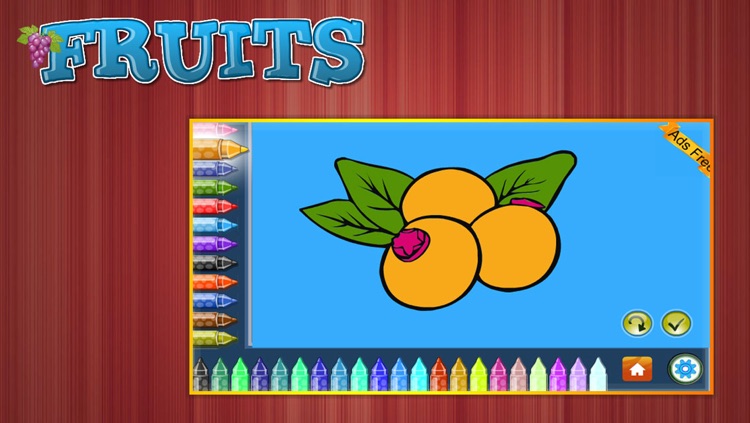 Coloring Book Fruits